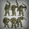 Orc bowmen Miniature | set of 6 - Tabletop RPG & D&D miniature. Perfect for wargaming & collectors