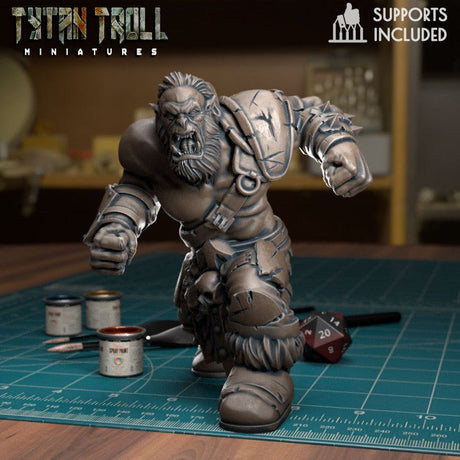 Orc Raiders Miniature | B - Tabletop RPG & D&D miniature. Perfect for wargaming & collectors