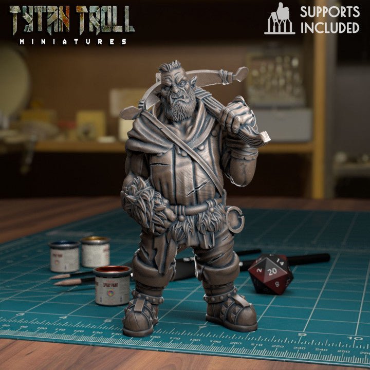 Orc Raiders Miniature set 2 | C - Tabletop RPG & D&D miniature. Perfect for wargaming & collectors