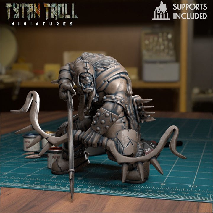 Orc Raiders Miniature set 2 | E - Tabletop RPG & D&D miniature. Perfect for wargaming & collectors