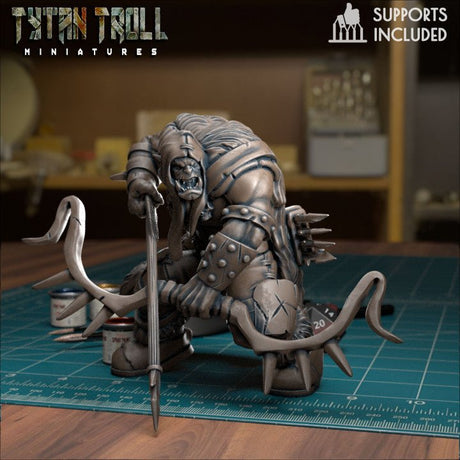 Orc Raiders Miniature set 2 | E - Tabletop RPG & D&D miniature. Perfect for wargaming & collectors