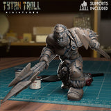 Orc Raiders Miniature | F - Tabletop RPG & D&D miniature. Perfect for wargaming & collectors