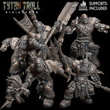 Orc Raiders Miniature | set of 6 - Tabletop RPG & D&D miniature. Perfect for wargaming & collectors