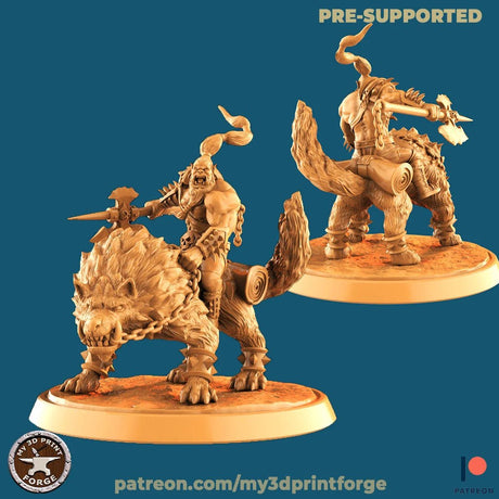 Orc Shaman Miniature | E - Tabletop RPG & D&D miniature. Perfect for wargaming & collectors