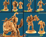 Orc Shaman Miniature | Set of 6 - Tabletop RPG & D&D miniature. Perfect for wargaming & collectors