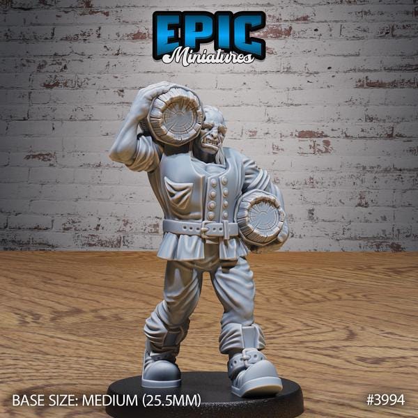 Orc Villager NPC Miniature | Epic Addition To Any Game - Tabletop RPG & D&D miniature. Perfect for wargaming & collectors.
