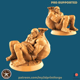 Orc Warband Miniature | C - Tabletop RPG & D&D miniature. Perfect for wargaming & collectors