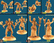 Orc Warband Miniature | Set of 6 - Tabletop RPG & D&D miniature. Perfect for wargaming & collectors