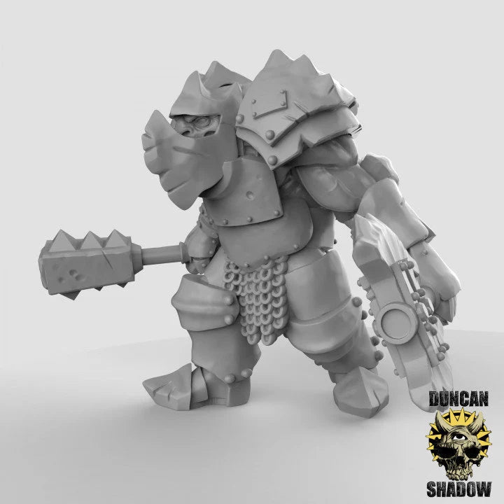 Orc Warboss Miniature | A - Tabletop RPG & D&D miniature. Perfect for wargaming & collectors