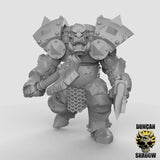 Orc Warboss Miniature | B - Tabletop RPG & D&D miniature. Perfect for wargaming & collectors