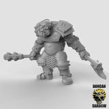 Orc Warboss Miniature | C - Tabletop RPG & D&D miniature. Perfect for wargaming & collectors