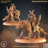 Orc warlock Leaders Miniature | F - Tabletop RPG & D&D miniature. Perfect for wargaming & collectors