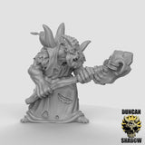 Orc Warlock Miniature | C - Tabletop RPG & D&D miniature. Perfect for wargaming & collectors