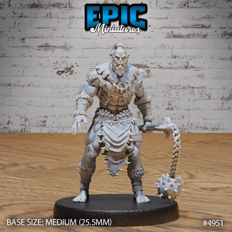 Orc Warrior Miniature | A - Tabletop RPG & D&D miniature. Perfect for wargaming & collectors