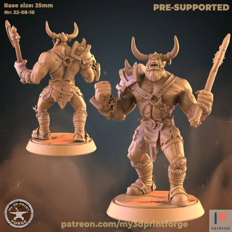 Orc Warrior Miniature | D - Tabletop RPG & D&D miniature. Perfect for wargaming & collectors