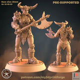 Orc Warrior Miniature | E - Tabletop RPG & D&D miniature. Perfect for wargaming & collectors