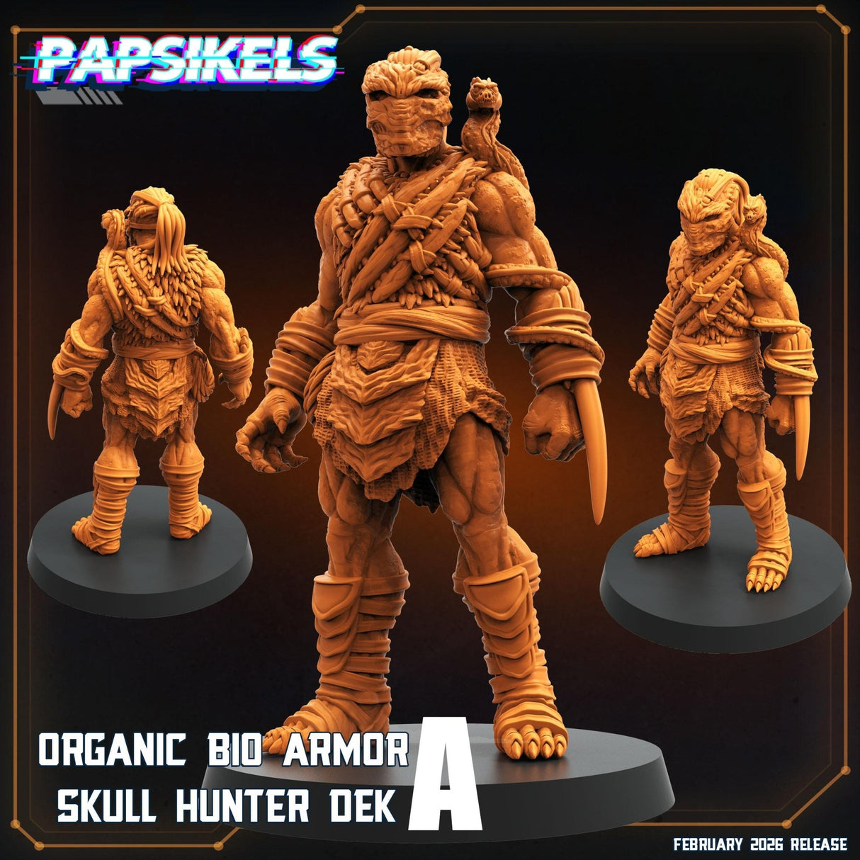 Organic Skull Hunter | A - Tabletop RPG & D&D miniature. Perfect for wargaming & collectors