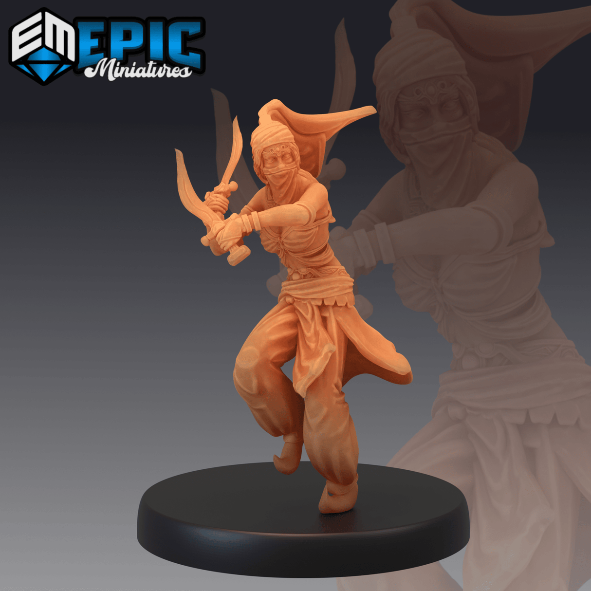 Orient Princess Miniature | C - Tabletop RPG & D&D miniature. Perfect for wargaming & collectors