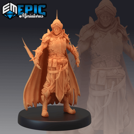 Orient Warrior Miniature | A - Tabletop RPG & D&D miniature. Perfect for wargaming & collectors