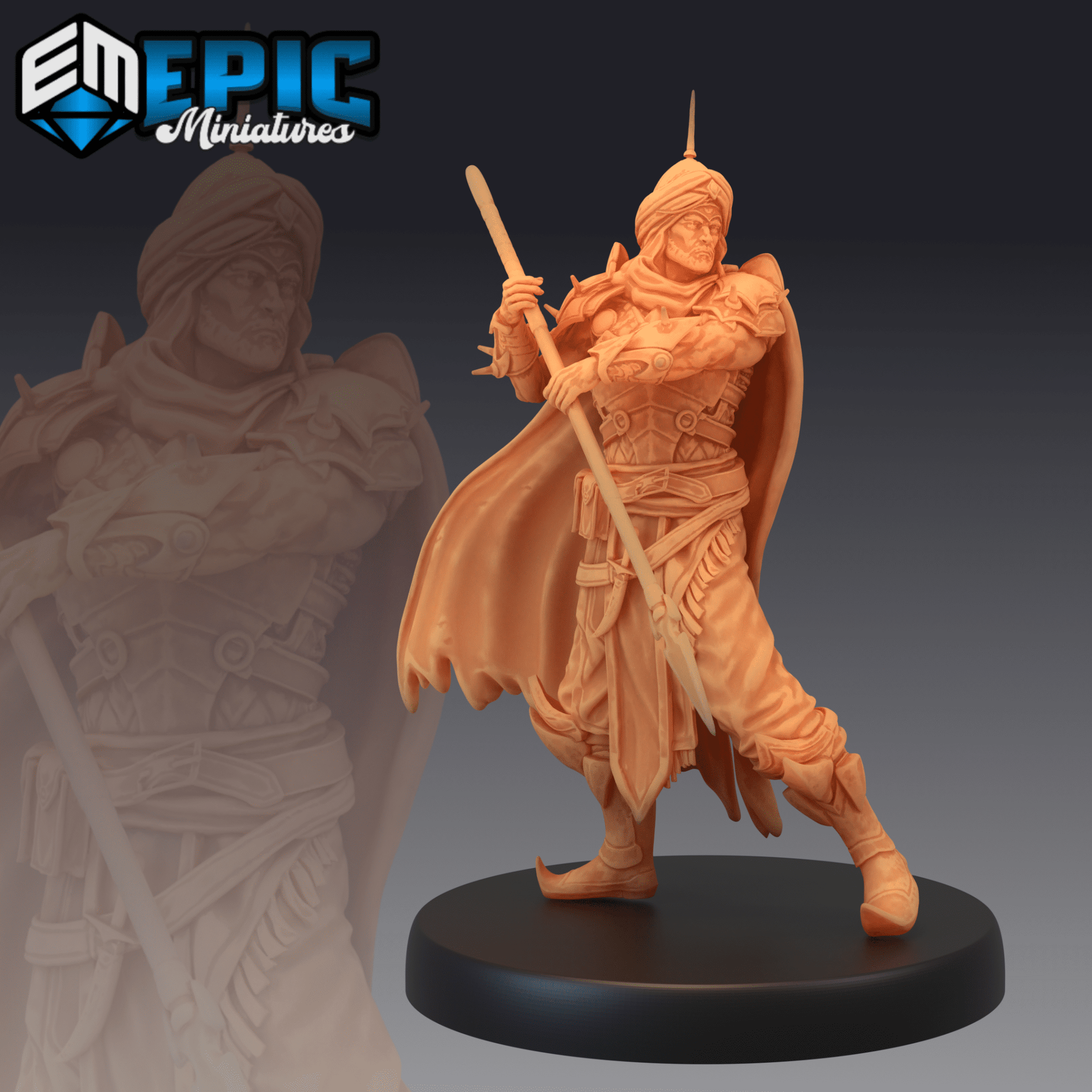 Orient Warrior Miniature - B - 28mm