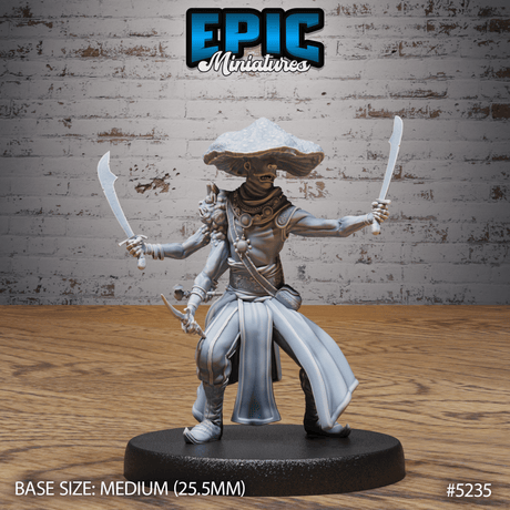 Oriental Fungi Merchant Miniature | B - Tabletop RPG & D&D miniature. Perfect for wargaming & collectors