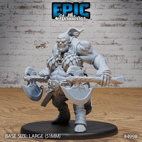 Orog Female Miniature | C - Tabletop RPG & D&D miniature. Perfect for wargaming & collectors