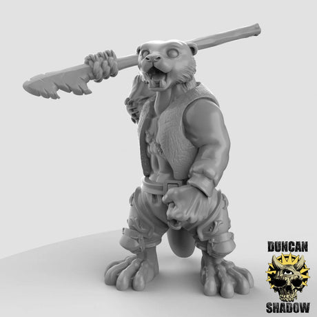 Otter Folk Miniature fishmen | A - Tabletop RPG & D&D miniature. Perfect for wargaming & collectors