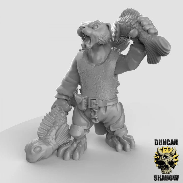 Otter Folk Miniature adventurers | A - Tabletop RPG & D&D miniature. Perfect for wargaming & collectors