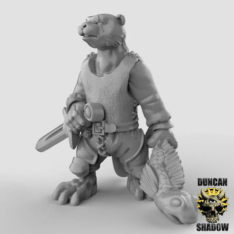 Otter Folk Miniature adventurers | B - Tabletop RPG & D&D miniature. Perfect for wargaming & collectors