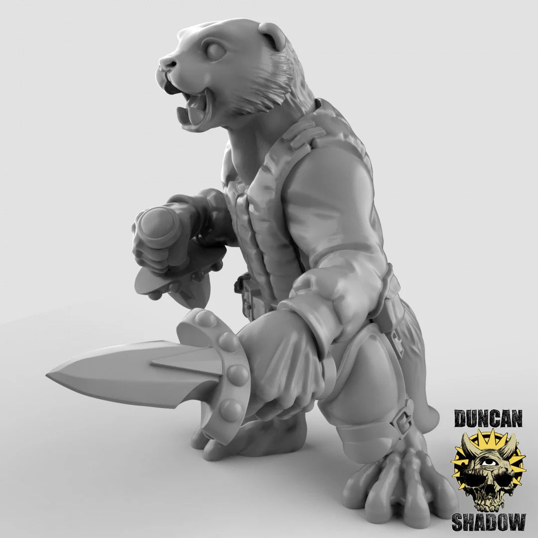 Otter Folk Miniature - B - 28mm