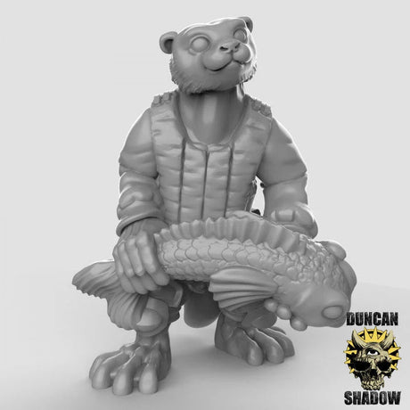 Otter Folk Miniature adventurers | C - Tabletop RPG & D&D miniature. Perfect for wargaming & collectors