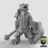 Otter Folk Miniature | C - Tabletop RPG & D&D miniature. Perfect for wargaming & collectors