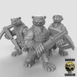 Otter Folk Miniature crossbowmen | Set of 3 - Tabletop RPG & D&D miniature. Perfect for wargaming & collectors