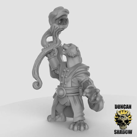 OtterFolk Wizard Miniature | B - Tabletop RPG & D&D miniature. Perfect for wargaming & collectors