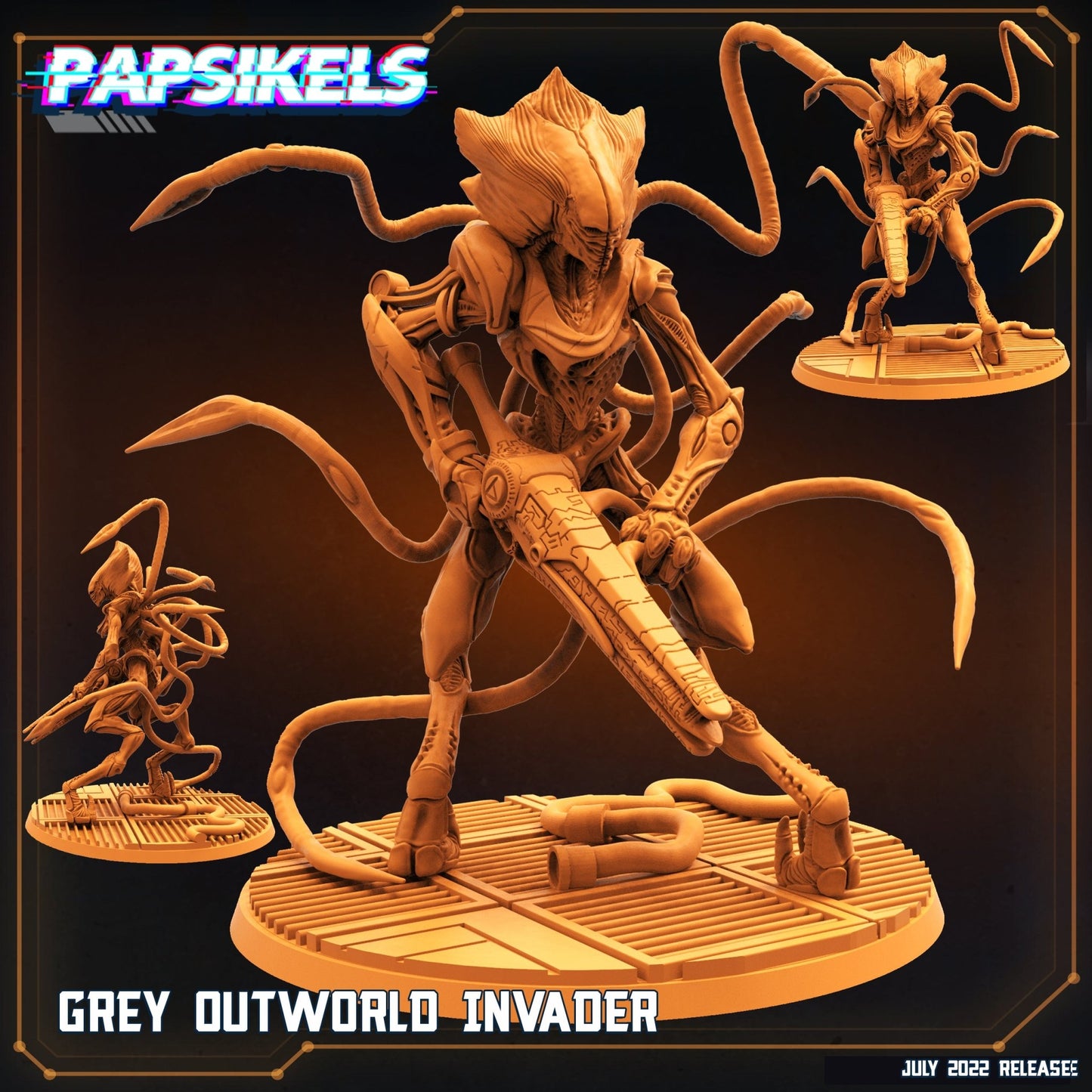 Outworld Alien Miniature - B - 32mm