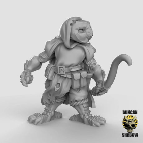 Owl Folk Archer Miniature | A - Tabletop RPG & D&D miniature. Perfect for wargaming & collectors