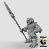 Owl Folk Miniature spearmen | A - Tabletop RPG & D&D miniature. Perfect for wargaming & collectors