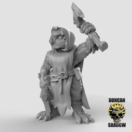Owl Folk Miniature | C - Tabletop RPG & D&D miniature. Perfect for wargaming & collectors