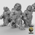 Owl Folk Miniature | Set of 3 - Tabletop RPG & D&D miniature. Perfect for wargaming & collectors