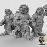 Owl Folk Miniature | Set of 3 - Tabletop RPG & D&D miniature. Perfect for wargaming & collectors