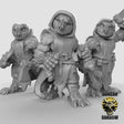 Owl Folk Miniature | Set of 3 - Tabletop RPG & D&D miniature. Perfect for wargaming & collectors