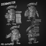 Owl Folk Noble Miniature | Set of 4 - Tabletop RPG & D&D miniature. Perfect for wargaming & collectors