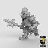 Owl Folk Warrior Miniature Guards | A - Tabletop RPG & D&D miniature. Perfect for wargaming & collectors