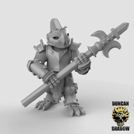 Owl Folk Warrior Miniature Guards | C - Tabletop RPG & D&D miniature. Perfect for wargaming & collectors