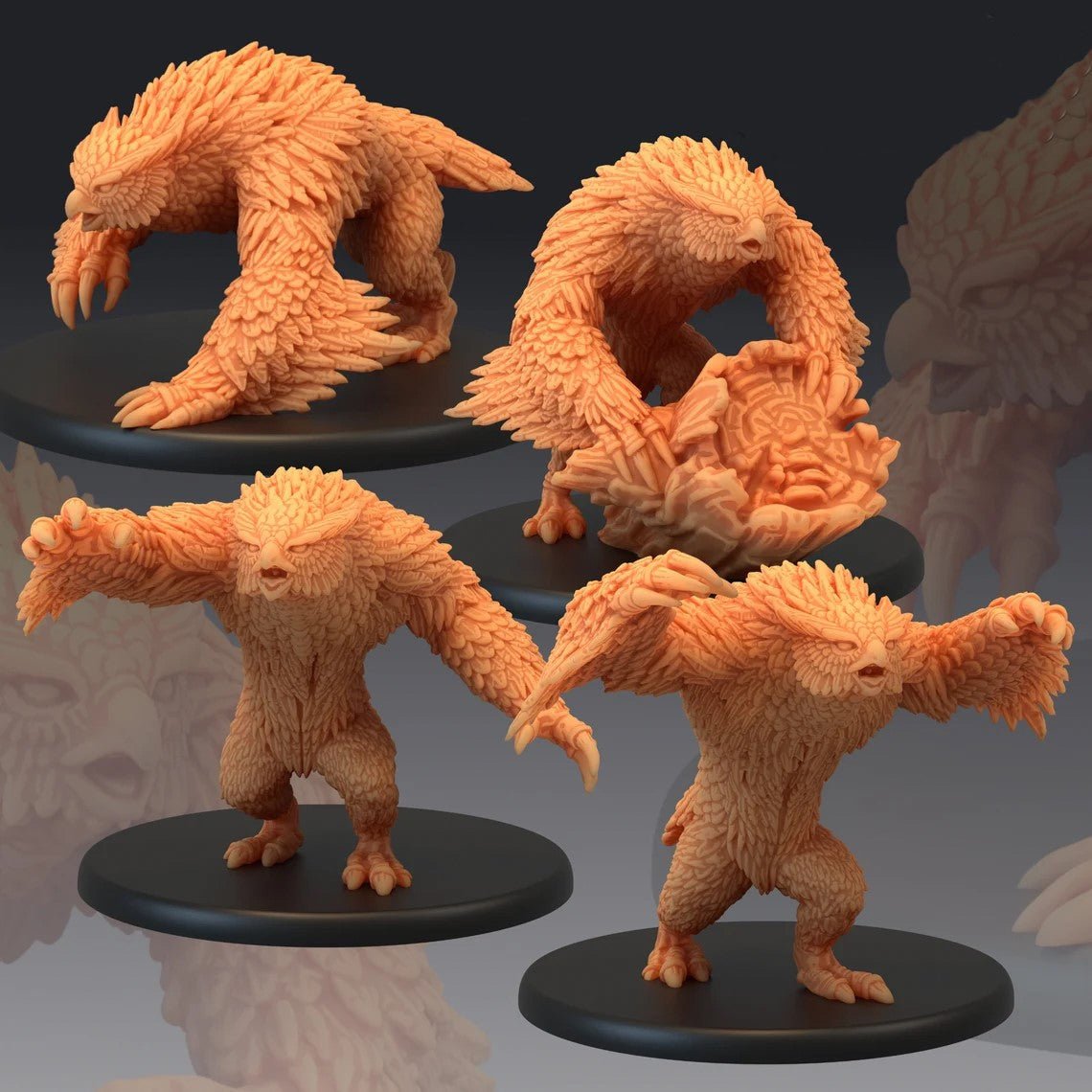 Owlbear Miniature - 28mm - 