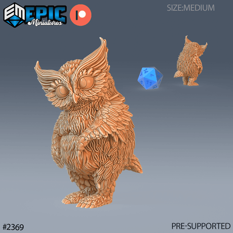 Owlbear Miniature - A - 28mm