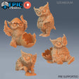 baby Owlbear Miniature | Set of 4 - Tabletop RPG & D&D miniature. Perfect for wargaming & collectors