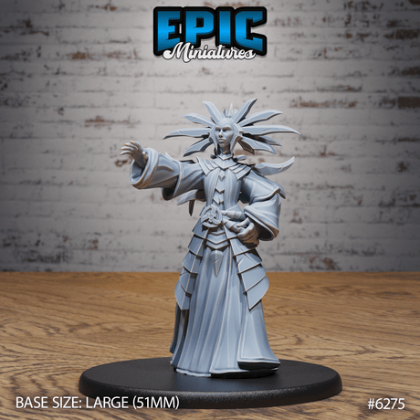 Pain Cleric leader Miniature | B - Tabletop RPG & D&D miniature. Perfect for wargaming & collectors