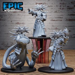 Pain Cleric leader Miniature | Set of 3 - Tabletop RPG & D&D miniature. Perfect for wargaming & collectors