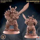 Panda Folk Royal Guard Miniature | C - Tabletop RPG & D&D miniature. Perfect for wargaming & collectors